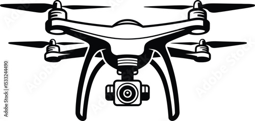 Drone with Camera Illustration Vector