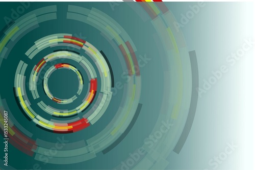 Abstract blue technology background with futuristic circles and digital lines, a perfect concept for modern tech and internet business