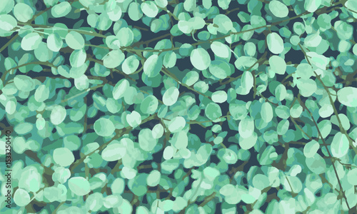 緑の植物の背景素材（ベクターイラスト）