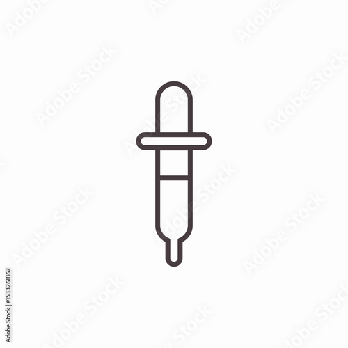 liquid dropper icon sign vector