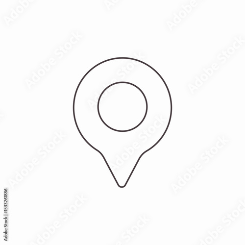 location marker  icon sign vector