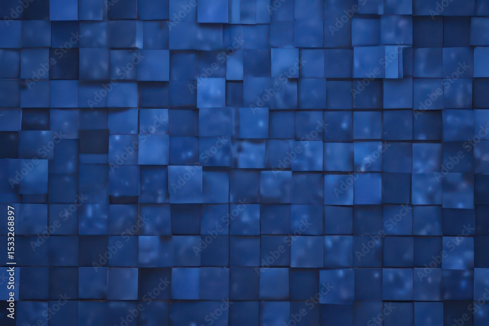 Abstract backdrop of varying sized, vibrant blue squares , blue, edges, creative Abstract backdrop of varying sized, vibrant blue squares , blue, edges, creative