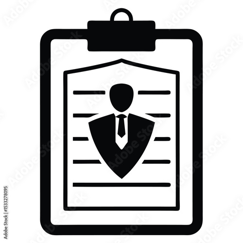 insurance agent element isolated branded notepad on white background