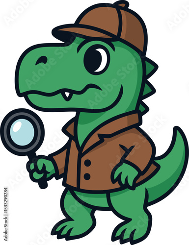 Cyber Detective Dino – Neon Sleuth
