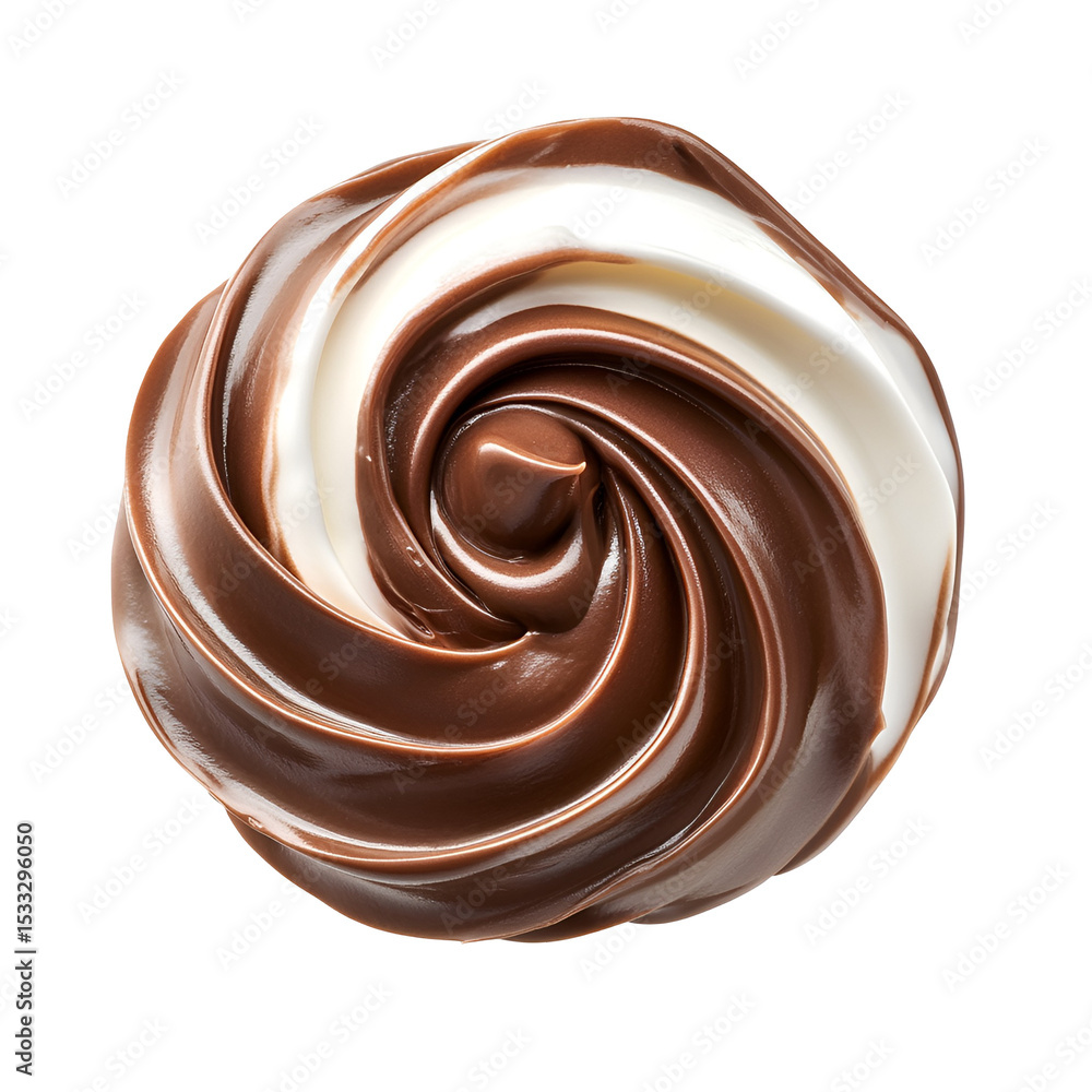Swirled Chocolate and Vanilla Cream Delicious Treat Swirled Chocolate and Vanilla Cream Delicious Treat