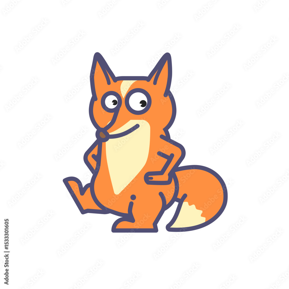 Playful Fox Character Playful Fox Character