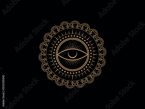 sacred, geometry, mystical, mandala, third eye, Victor