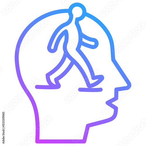 Conscious Walking Icon