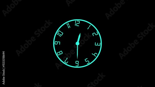 Wallpaper Mural Clock icon Animated clock.Concept of time, deadline.Round clock with rotating animated. Torontodigital.ca