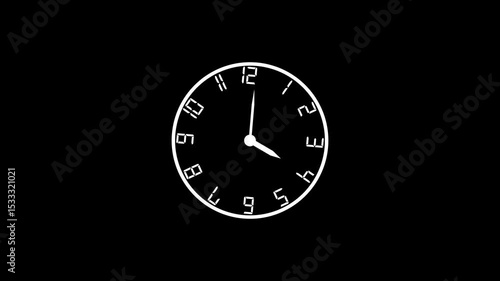 Wallpaper Mural clock icon countdown 8hour fast speed animation. Torontodigital.ca