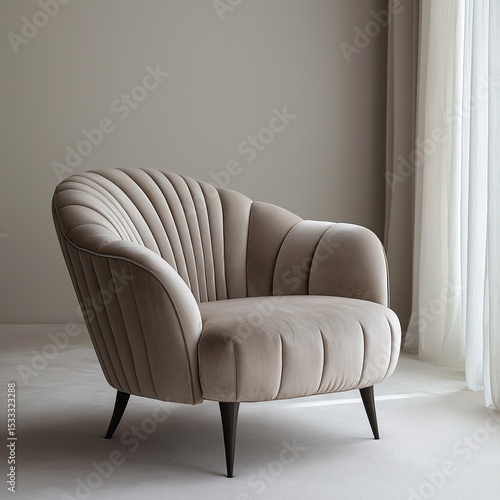 Modern Accent Chair for Living Room - Stylish and Cozy Interior Design with Upholstered Elegance