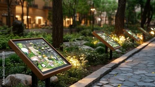 Interactive Garden Park Map Displays