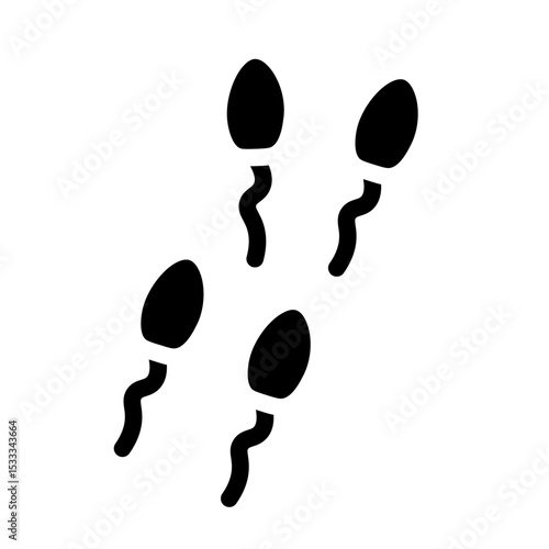 sperm glyph icon