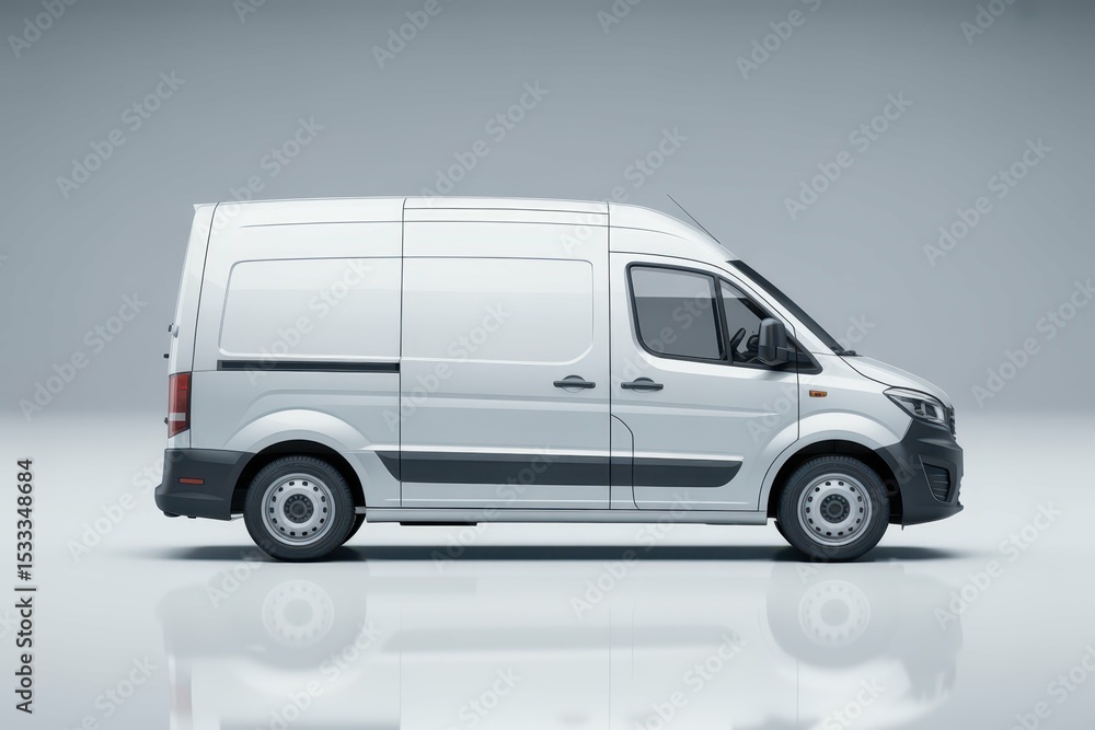 Realistic Van Cargo Mockup, with empty blank space for text copy space or mockup design, high detail, 8k Realistic Van Cargo Mockup, with empty blank space for text copy space or mockup design, high detail, 8k
