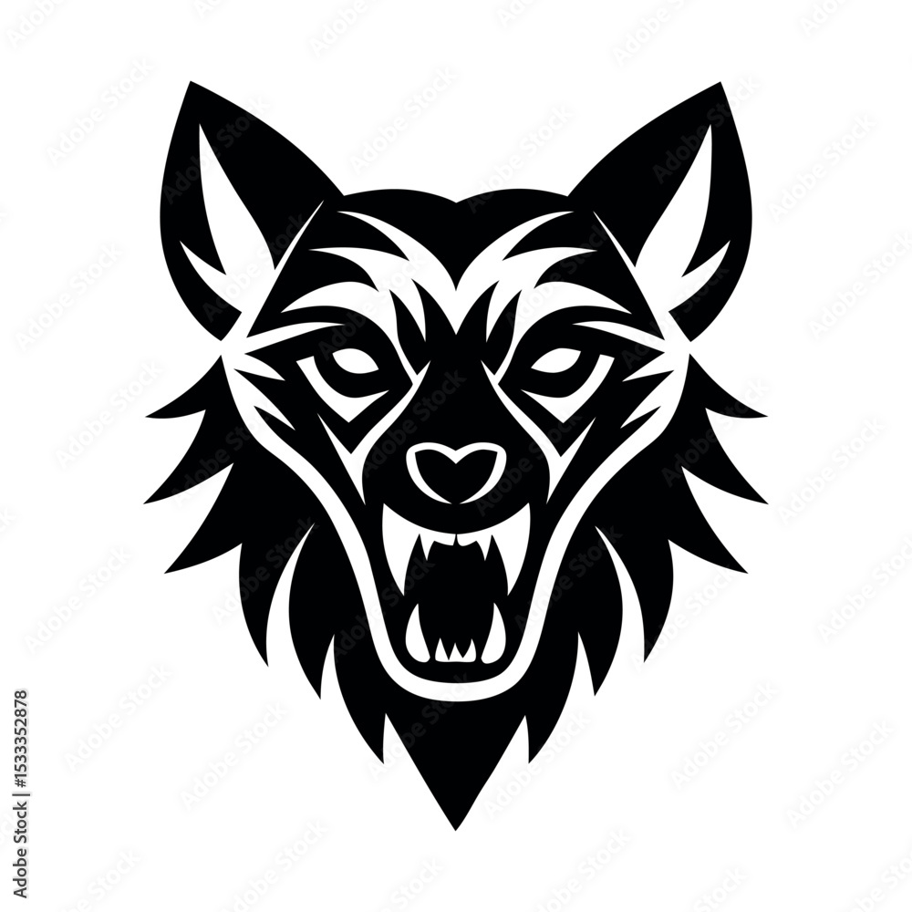Obraz premium Wolf vector illustration.