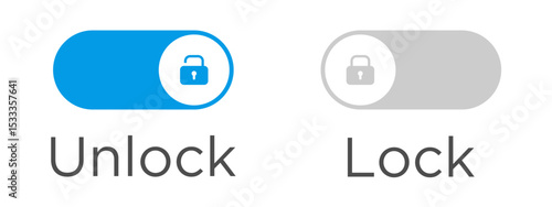 lock and unlock toggle button