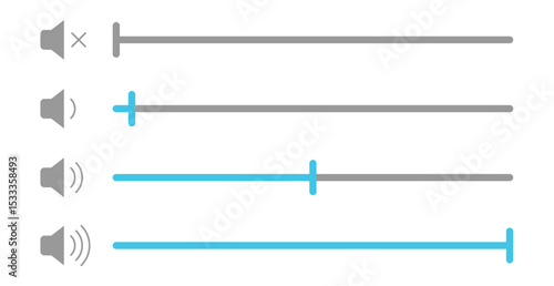 audio volume bar adjustment level control