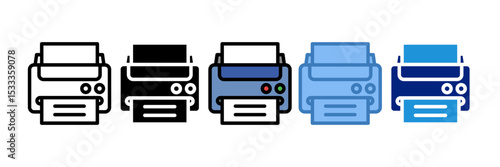 Print Icon Element For Design
