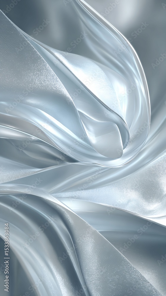 Naklejka premium Abstract Gray Fabric Drape