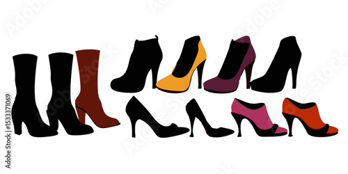 set of women shoes