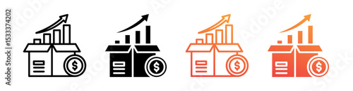 Consumption Multiple Style Icon Set Vector 