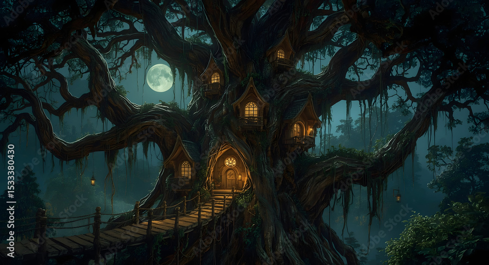 Fototapeta premium The Treeheart Village