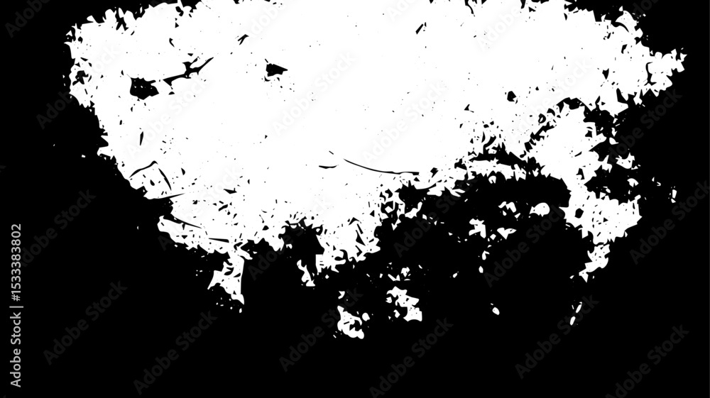 Obraz premium Distressed Grunge Texture with Black Ink Border and White Center Background