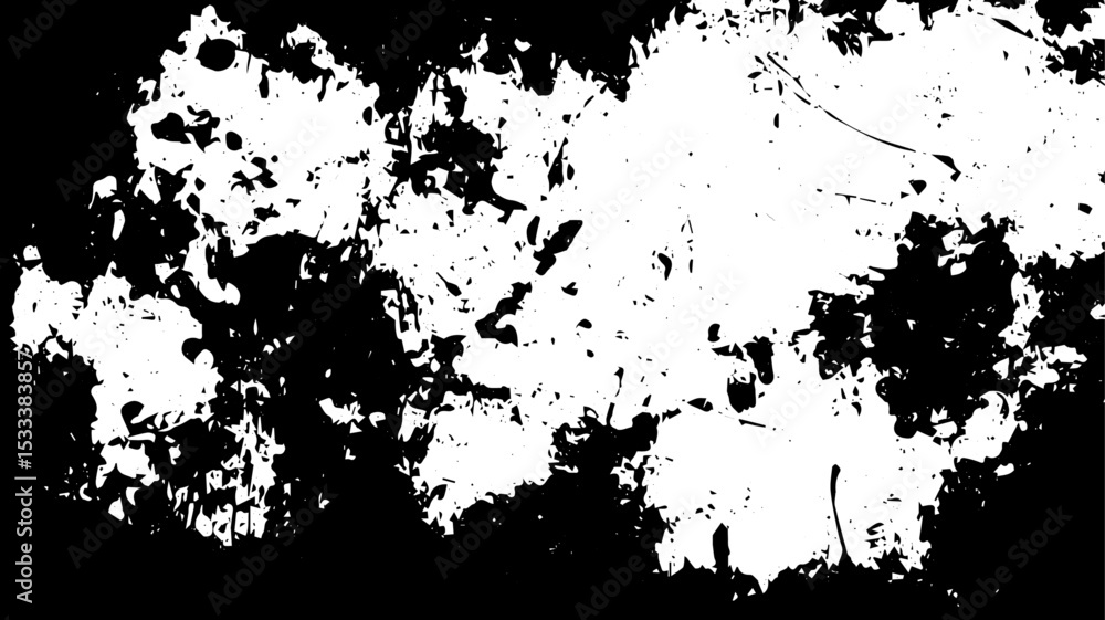 Fototapeta premium Distressed Grunge Texture with Ink Splatter and Rough Edges for Abstract Backgrounds and Overlays