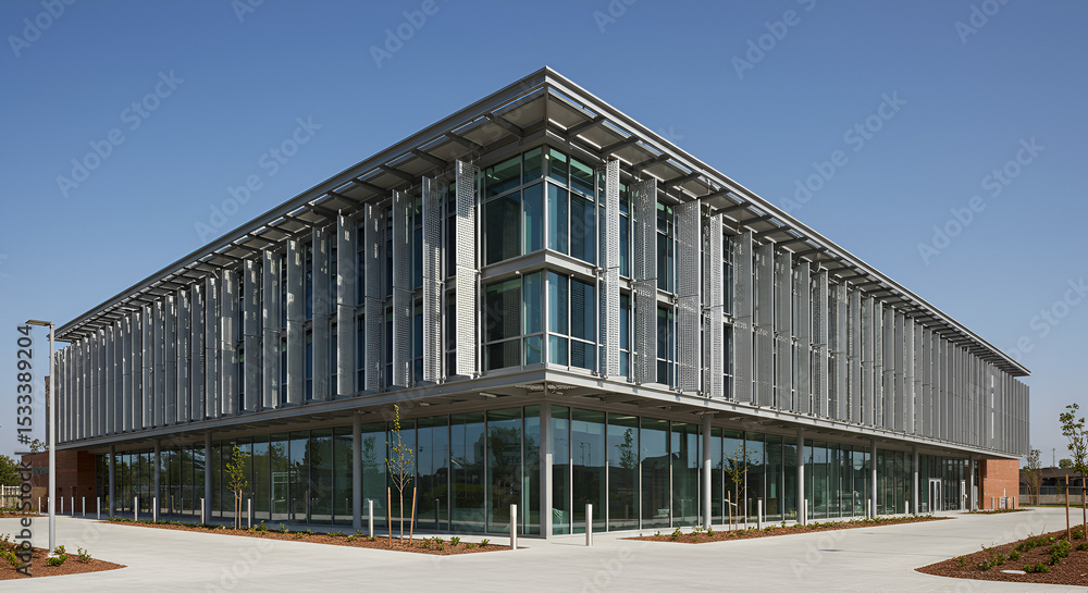 Obraz premium Modern Office Building Exterior Architecture Design