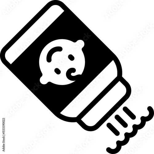 talcum powder icon illustration design with solid