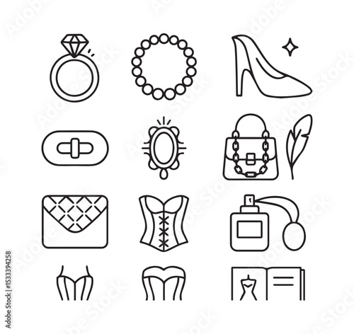 Elegant Fashion Accessories Collection Chic Beauty Essentials Displayed