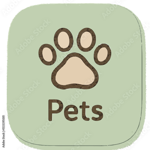 This is the button for the lovely pet application.