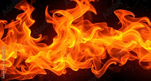 Fiery Inferno Abstract Blaze Texture Background