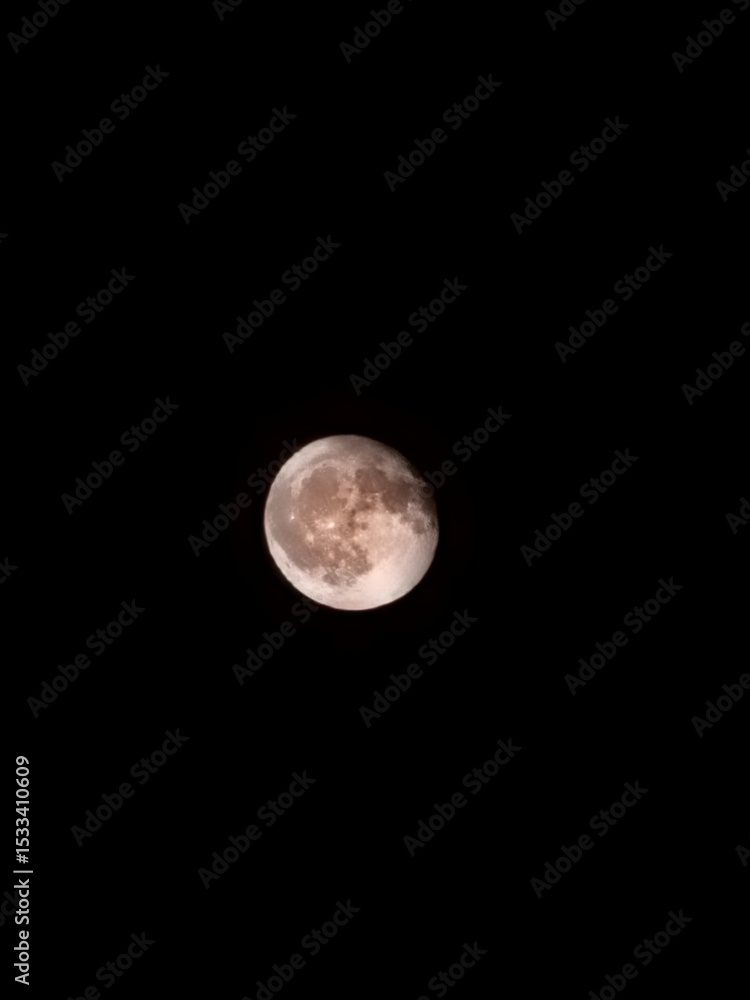 Obraz premium full moon over black