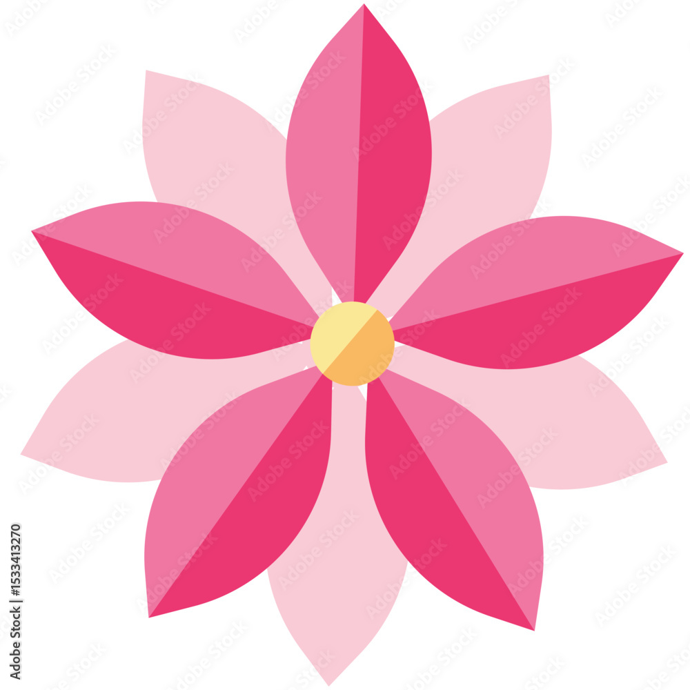 A bold flower with layered red-pink petals and shadowed effect. Ideal for decorative design, floral patterns, or festive illustrations.
A bold flower with layered red-pink petals and shadowed effect. Ideal for decorative design, floral patterns, or festive illustrations.