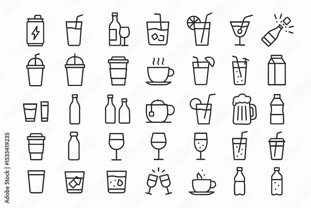 Food icon set over white background, silhouette style, vector illustration Food icon set over white background, silhouette style, vector illustration
