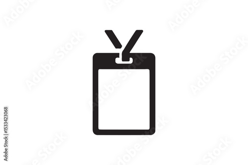 Backstage Pass silhouette vector with white background