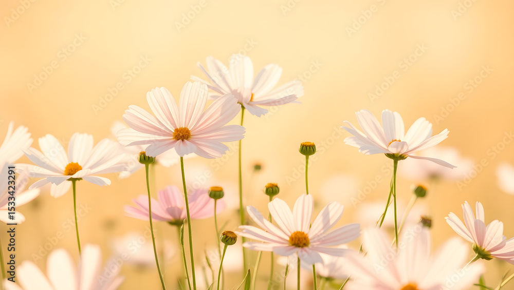 Naklejka premium Cosmos Breeze Field