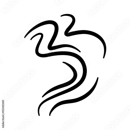 Smoke Icon. Steam Icon. Smell Icon. Vector Illustration. 