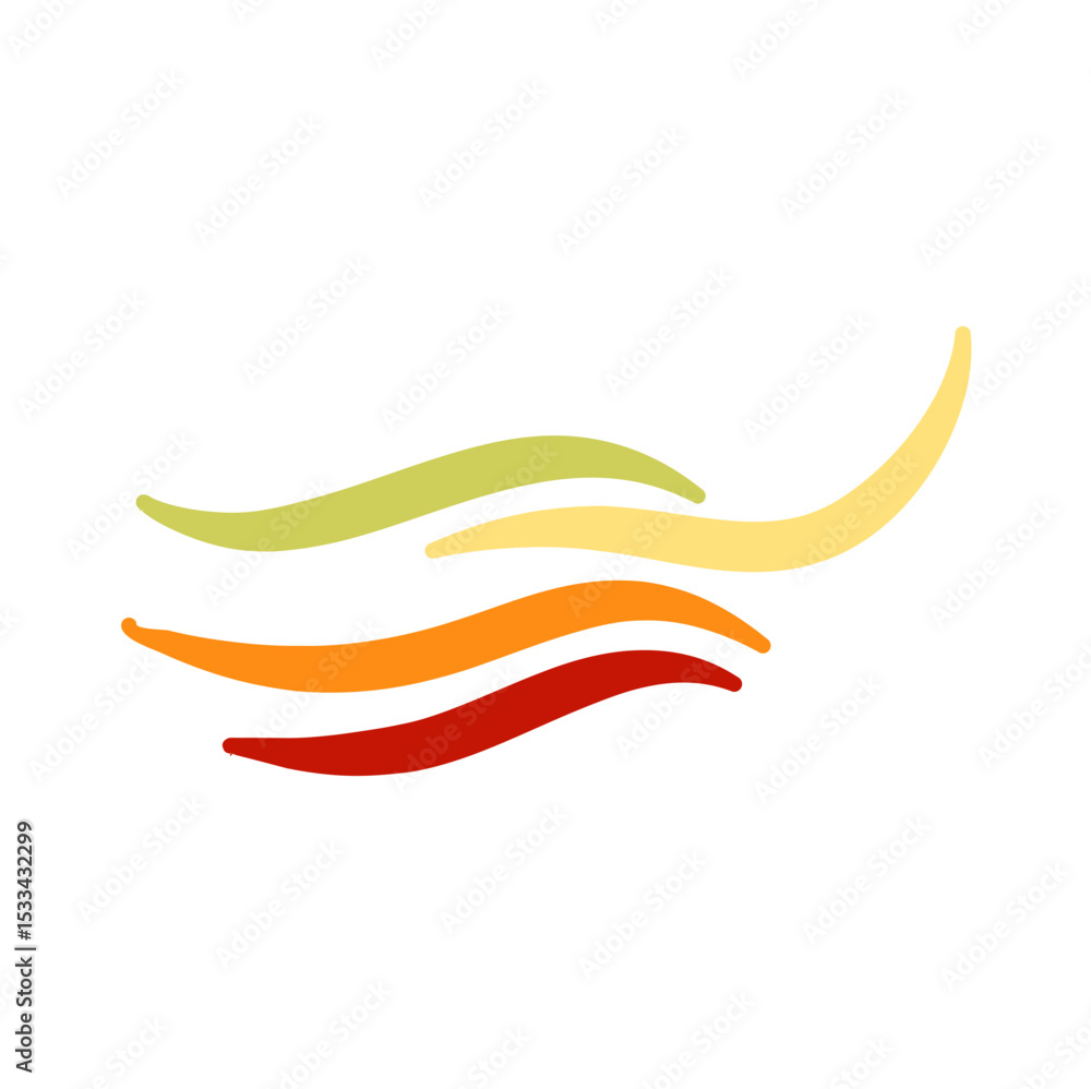 Obraz premium Colorful line doodle seamless pattern. Trendy design elements. Vector illustration