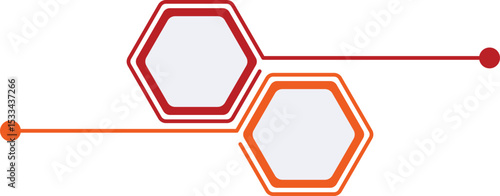Hexagon Infographic Step