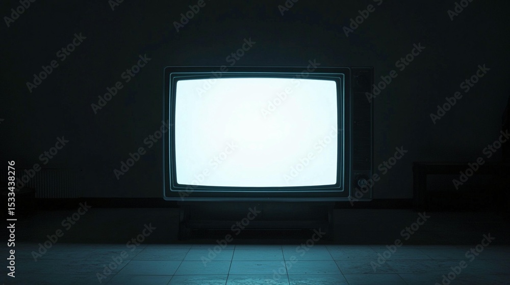 Fototapeta premium Vintage TV Static Glow