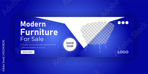 Furniture sale Facebook cover template
