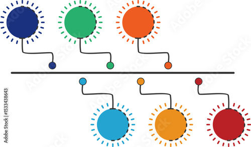 Cute Timeline Infographic Hand Drawn