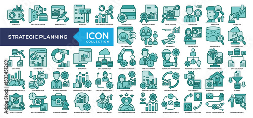 Strategic Planning Solid Icon Collection