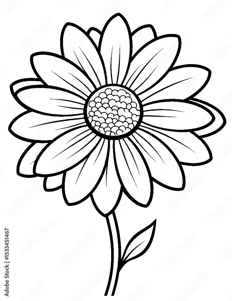 Fototapeta premium Black and white color pages