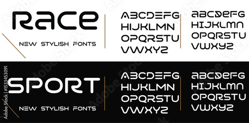Race lining bold capital alphabet letter logo design