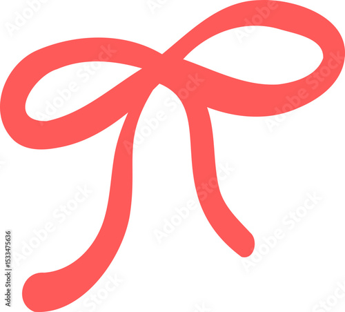 Red Ribbon Bow Graphic