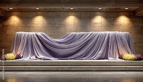Elegant draped altar