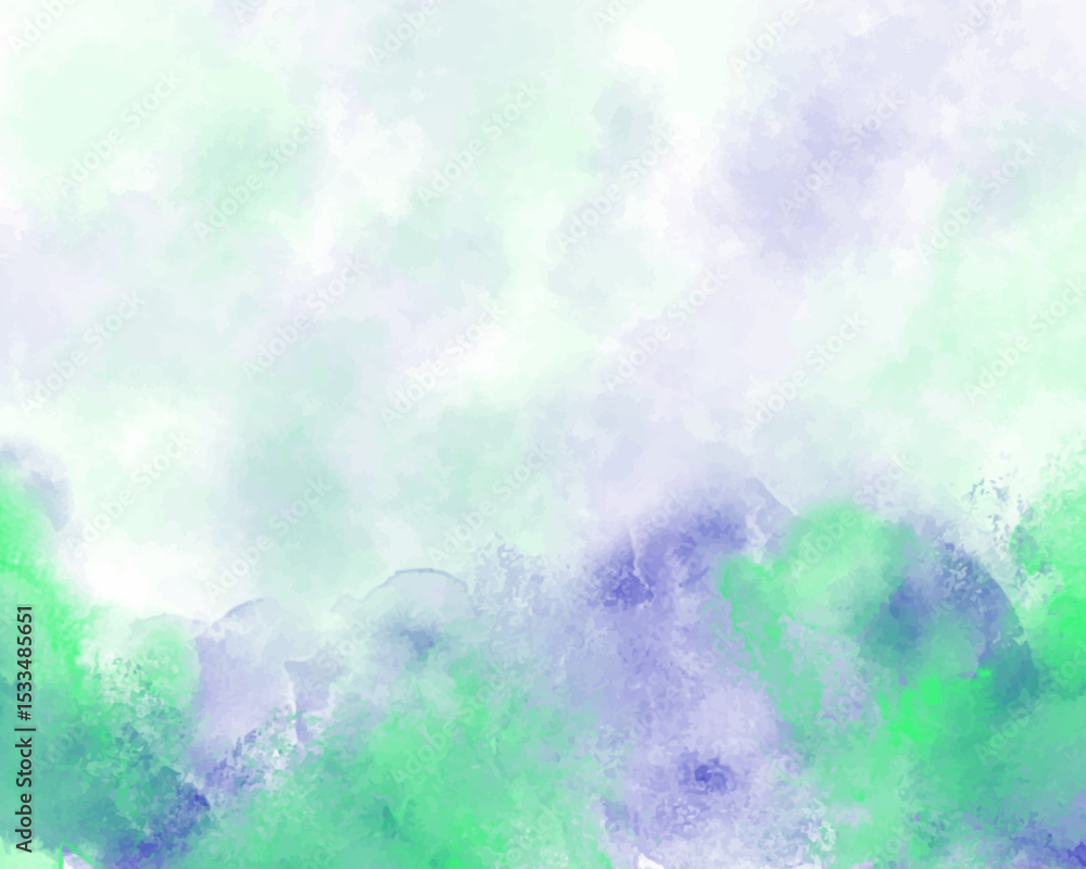 Obraz premium Abstract colorful watercolor for background. Digital art painting. For Watercolor wedding invitation card